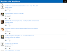 Tablet Screenshot of neighborsforneighbors.org